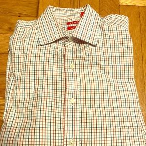 Izod plaid button down shirt